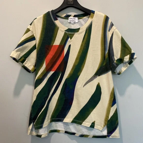 Abstract Multicolor Women's Top - Picture 5 of 11
